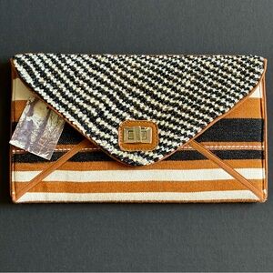 Urban Outfitters Ecote striped Boho clutch new with tags